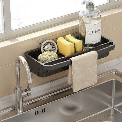 Porte éponge pour évier 