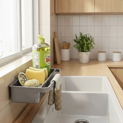 Porte éponge pour évier 